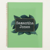 Donkergroene bladeren, olie planner (Voorkant)