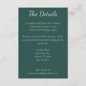 Donkergroene, Bourgogne & Blush Boho - Kaart met d (Voorkant)