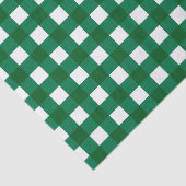 Donkergroene buffel Check geruite kerst Tissuepapier (Detail)