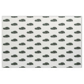 Donkergroene C6 Corvette Hand getrokken schets sto Stof (Fat Quarter)