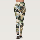 Donkergroene camouflage leggings (Achterkant)