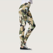 Donkergroene camouflage leggings (Rechts)
