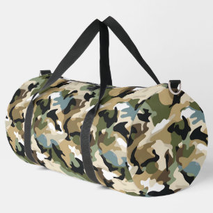 Donkergroene camouflage plunjezak