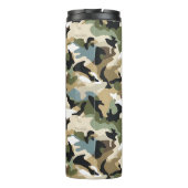 Donkergroene camouflage thermosbeker (Achterkant)