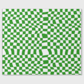 Donkergroene controlecommissie cadeaupapier (Vlak)