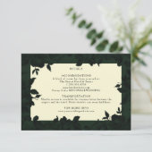 Donkergroene details voor de bruiloft (Staand voorkant)