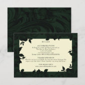 Donkergroene details voor de bruiloft (Voorkant / Achterkant)