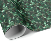 Donkergroene edelsteen cadeaupapier (Rol Hoek)