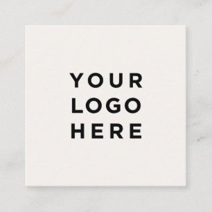 Donkergroene eenvoudige, minimale bewerkbare kleur vierkante visitekaartje