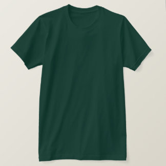 Donkergroene effen blanco niets op de voorzijde Un T-shirt
