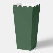 Donkergroene effen kleur bedankdoosjes (Achterkant)