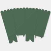Donkergroene effen kleur bedankdoosjes (Ongevouwen)