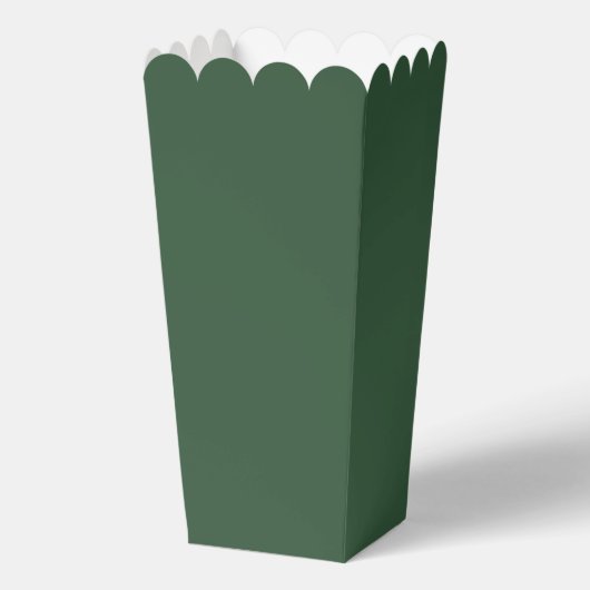 Donkergroene effen kleur bedankdoosjes (Voorkant)