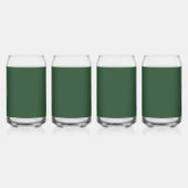 Donkergroene effen kleur blikvorm glas (Voorkant)