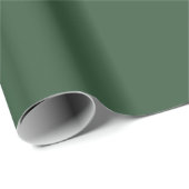 Donkergroene effen kleur cadeaupapier (Rol Hoek)