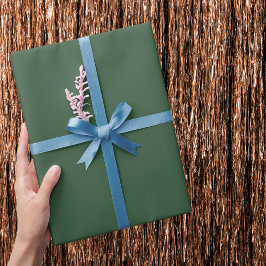 Donkergroene effen kleur cadeaupapier
