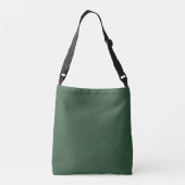 Donkergroene effen kleur crossbody tas (Achterkant)