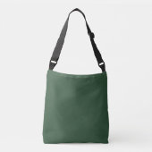 Donkergroene effen kleur crossbody tas (Voorkant)