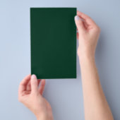 Donkergroene effen kleur flyer (Hand)