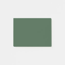 Donkergroene effen kleur post-it® notes