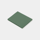 Donkergroene effen kleur post-it® notes (Schuin)