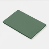 Donkergroene effen kleur post-it® notes (Schuin)