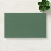 Donkergroene effen kleur post-it® notes (Kantoor)