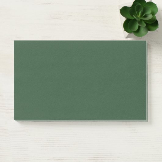 Donkergroene effen kleur post-it® notes (Kantoor)