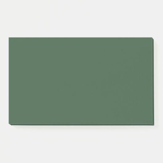 Donkergroene effen kleur post-it® notes (Voorkant)