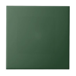 Donkergroene effen kleur tegeltje