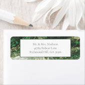 Donkergroene Emerald Edelsteen Retour Adreslabels Etiket (Insitu)