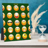 donkergroene emoji fotoplaat (Zijkant)
