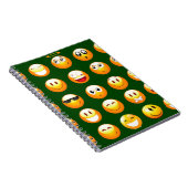 donkergroene emoji notitieboek (Rechterzijde)