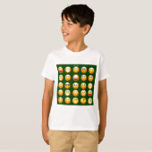 donkergroene emoji t-shirt (Voorkant volledig)
