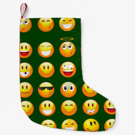donkergroene emoji xmas kerstmis kleine kerstsok