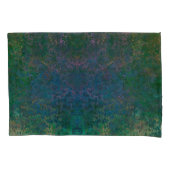 Donkergroene en blauwe alcoholinkt Abstract Kussensloop (Voorkant)