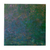 Donkergroene en blauwe alcoholinkt Abstract Tegeltje (Voorkant)