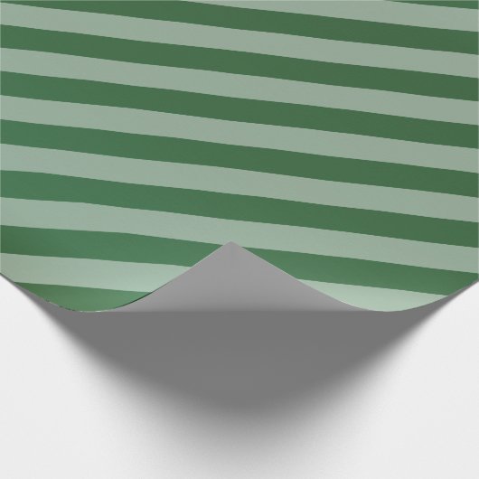 Donkergroene en diagonale strepen cadeaupapier (Hoek)