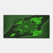 Donkergroene en Limoen wervelgolf Bureaumat (Voorkant)