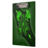 Donkergroene en Limoen wervelgolf Klembord (Links)
