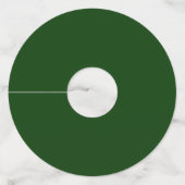 Donkergroene en Limoen wervelgolf Wijnglaslabel (Achterkant)