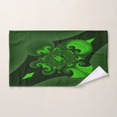 Donkergroene en limoenspiraalgolf bad handdoek (Handdoek)