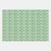 Donkergroene en witte kersttypografie inpakpapier vel (Voorkant 2)