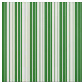 Donkergroene en witte lijnen stof (Swatch)