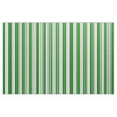 Donkergroene en witte lijnen stof (Fat Quarter)