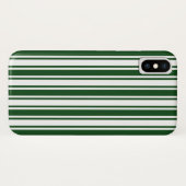 Donkergroene en witte snoepjes strepen Case-Mate iPhone case (Achterkant (horizontaal))