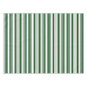 Donkergroene en witte snoepjes strepen tafelkleed (Voorkant (Horizontaal))