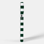 Donkergroene en witte strepen Case-Mate iPhone case (Achterkant / Rechts)