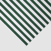 Donkergroene en Witte Strepen Tissuepapier (Detail)