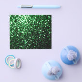 Donkergroene faux glitter sparken flyer (Enkel)